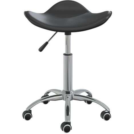 Chaise pivotante à manger Chaise de cuisine Noir Similicuir (1/5)