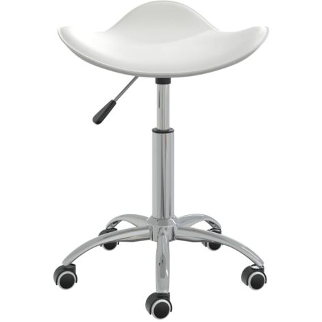 Chaise pivotante de salle à manger Chaise de cuisine Blanc Similicuir (1/5)