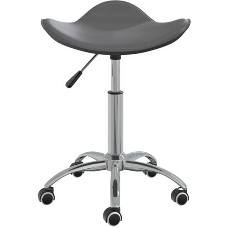 Chaise pivotante de salle à manger Chaise de cuisine Gris Similicuir (1/5)