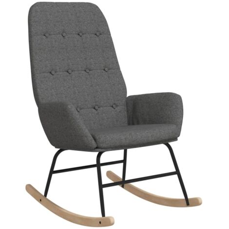 Chaise à bascule Gris clair Tissu (1/5)