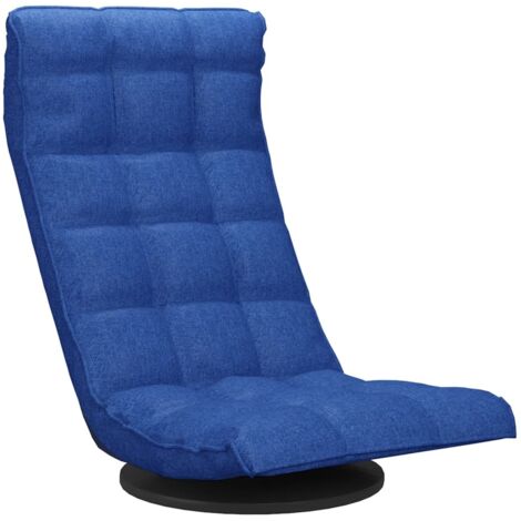 Chaise de sol pivotante Bleu Tissu (1/5)