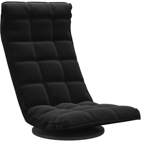 Chaise de sol pivotante Noir Velours (1/5)