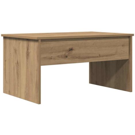 Table basse Table de salon Table de café chêne artisanal 80x50,5x41,5 cm bois d'ingénierie (1/5)