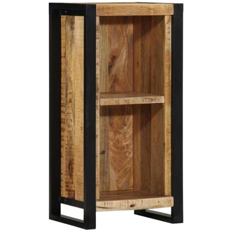 Table de chevet Cabinet de chevet Table de nuit avec étagère Marron Bois de manguier massif (1/5)