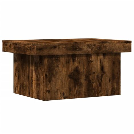 Table basse Table de salon Table de café chêne fumé 100x55x40 cm bois d'ingénierie (1/5)