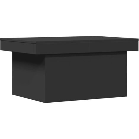 Table basse Table de salon Table de café noir 100x55x40 cm bois d'ingénierie (1/5)