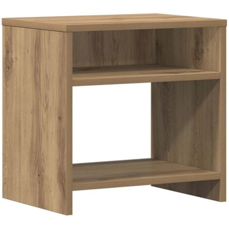 Table de chevet Cabinet de chevet Table de nuit chêne artisanal 40x30x40 cm bois d'ingénierie (1/5)