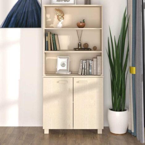 Buffet,Placard de cuisine,Meuble de rangement HAMAR Bois massif de pin Marron miel -TZ66086 (1/5)