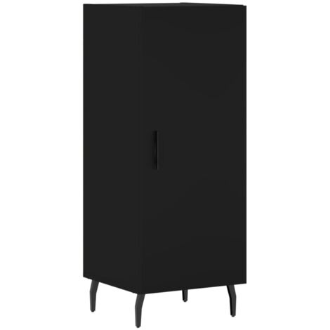Buffet Meuble de rangement Noir 34,5x34x90 cm Bois d'ingénierie (1/5)