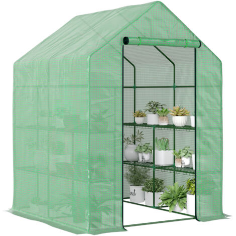 Serre de jardin PE Vert 143x138x190 cm (1/5)