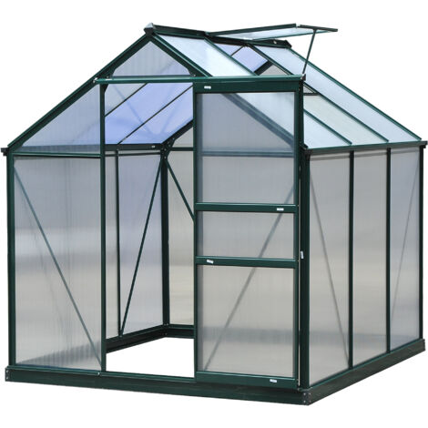 Serre de jardin Aluminium Vert 190x192x201 cm