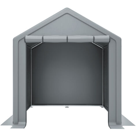 Abri de jardin 190 x 170 x 200 cm, garage à vélos, abri à outils, tente de garage, cabane de jardin, tente de rangement, abri à vélos, tente à outils, garage de rangement, gris foncé (1/5)