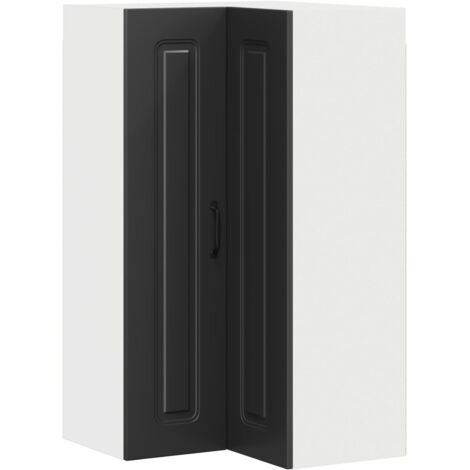 Armoire de cuisine  Meuble de cuisine avec stockage Kalmar Noir 57 x 57 x 100 cm (1/5)