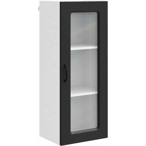 Armoire de cuisine  Meuble de cuisine avec stockage Kalmar Noir 40 x 31 x 100 cm (1/5)
