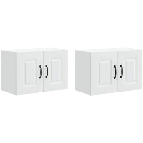 Armoire de cuisine  Meuble de cuisine Kalmar 2 pcs Blanc 60 x 31 x 40 cm