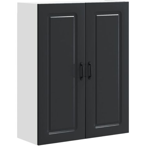 Armoire de cuisine Meuble de cuisine avec stockage Kalmar Noir 80 x 31 x 100 cm (1/5)
