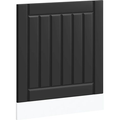Panneau de lave-vaisselle Lucca noir bois d'ingénierie (1/5)