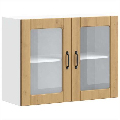 Armoire murale de cuisine Meuble de cuisine avec porte en verre Lucca (1/5)