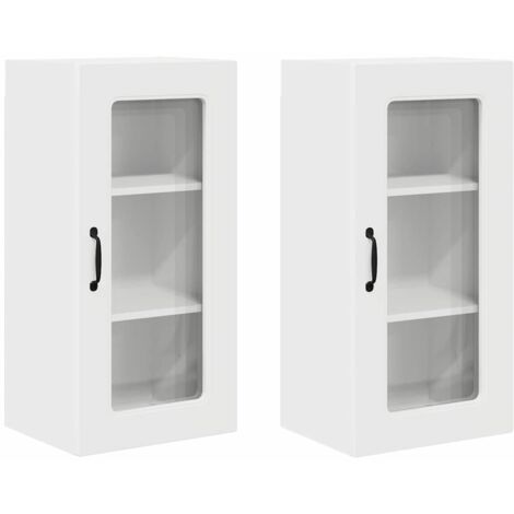 Armoire de cuisine  Meuble de cuisine Kalmar 2 pcs Blanc 40 x 31 x 80 cm (1/5)