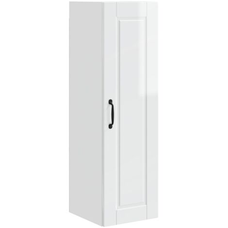 Armoire de cuisine  Meuble de cuisine avec étagère Blanc brillant 30 x 31 x 100 cm (1/5)