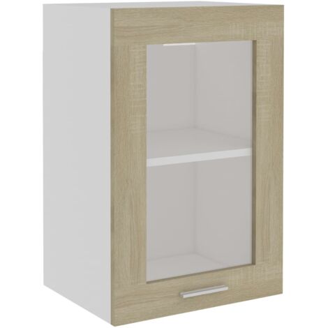 Vitrine suspendue "Lyon" Chêne Sonoma 40 x 31 x 60 cm Bois d'ingénierie (1/5)