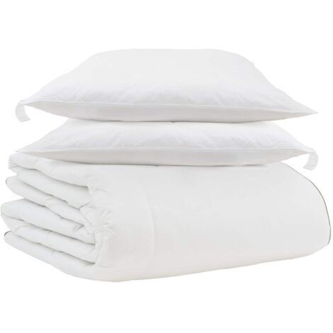 Duvet d'hiver avec oreiller 3 pcs Blanc Plume de canard (1/5)