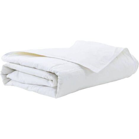 Duvet d'été simple Blanc 135 x 220 cm Plume (1/5)