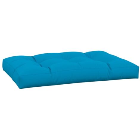 Coussin de palette bleu 120x80x12 cm tissu (1/5)