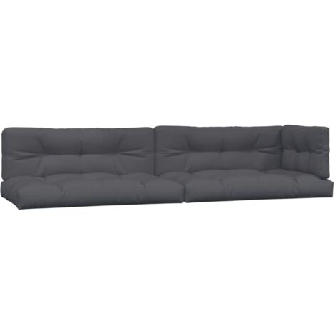 Coussins de palette 5 pcs anthracite tissu (1/5)