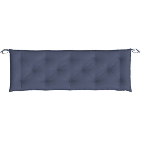 Coussin de banc de jardin bleu marine 150x50x7 cm tissu oxford (1/5)