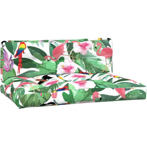 Coussins de palette lot de 2 multicolore tissu (1/5)