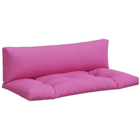 Coussins de palette lot de 2 rose tissu Oxford (1/5)