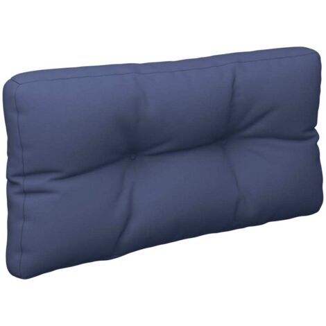 Coussin de palette bleu marine 120x40x12 cm tissu (1/5)