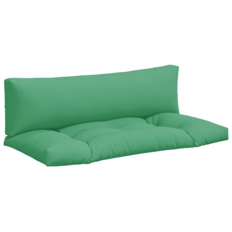 Coussins de palette lot de 2 vert tissu (1/5)