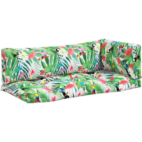 Coussins de palette lot de 3 multicolore tissu Oxford (1/5)