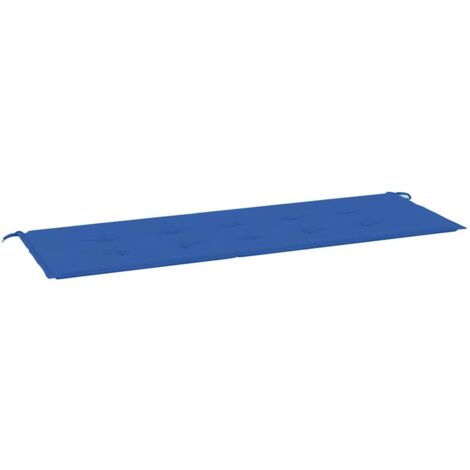 Coussin de banc de jardin bleu royal 150x50x3 cm tissu oxford (1/5)