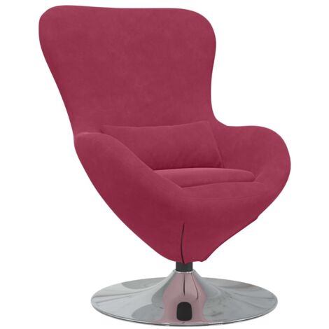 Fauteuil relax Fauteuil œuf Bordeaux Velours (1/5)