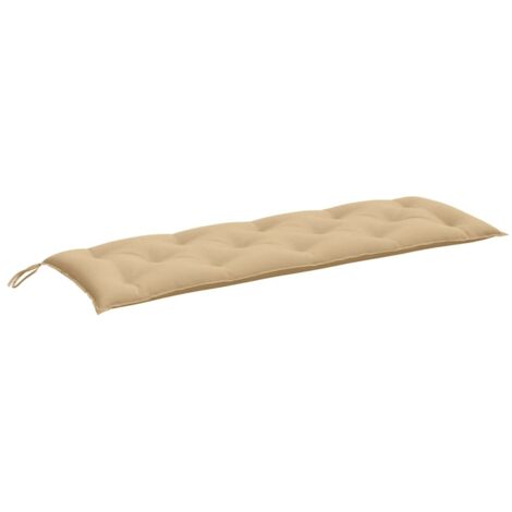 Coussin de banc de jardin beige mélangé 150x50x7 cm tissu (1/5)