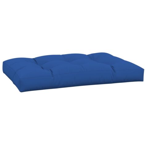 Coussin de palette bleu royal 120x80x12 cm tissu (1/5)