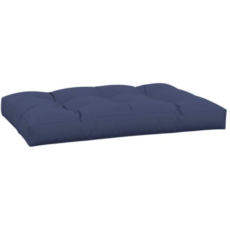 Coussin de palette bleu marine 120x80x12 cm tissu (1/5)