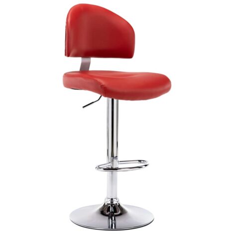 Tabouret de bar Tabouret Haut Chaise de Bar Siège de cuisine Rouge bordeaux Similicuir HAV8756 (1/5)