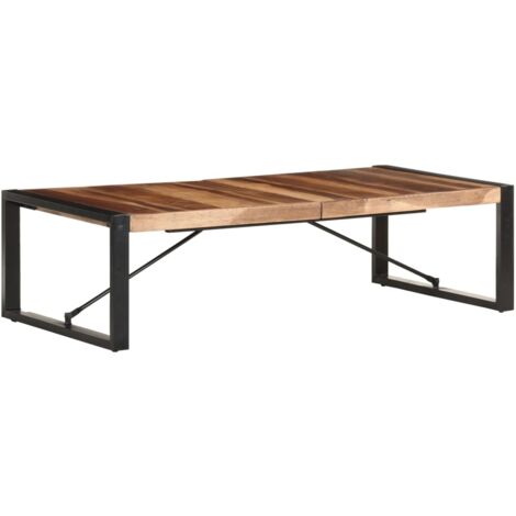 Table basse de salon Bout de canapé Tables d'appoint pour chambre 140x70x40 cm Bois solide XTT688 (1/5)