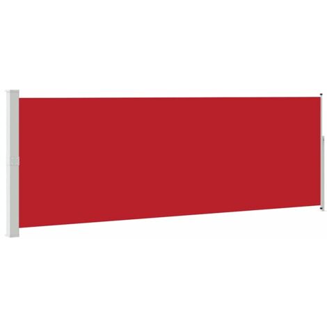 Auvent latéral rétractable 160 x 500 cm Rouge (1/5)