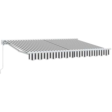 Cadre d'auvent Anthracite et blanc 350 x 200 cm (1/5)