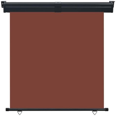 Auvent latéral de balcon 165x250 cm Marron (1/5)