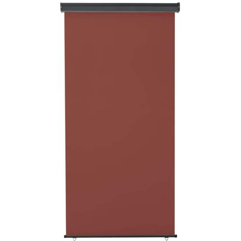 Auvent latéral de balcon 125x250 cm Marron (1/5)
