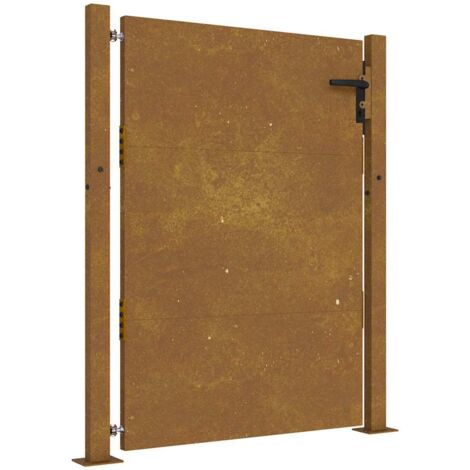 Portail de jardin 100x150 cm en acier Corten