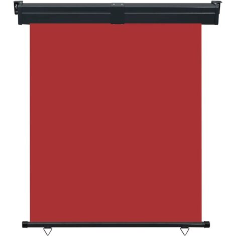 Auvent latéral de balcon 145x250 cm Rouge (1/5)