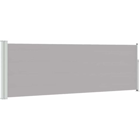 Auvent latéral rétractable de patio 100x300 cm Gris (1/5)