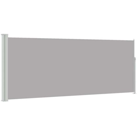 Auvent latéral rétractable 120 x 300 cm Gris (1/5)